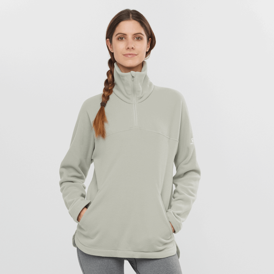womens_crewneck_pullover_essential_cosy_fleece_wrought_iron.png Women's Crewneck Pullover Essential Cosy Fleece Wrought Iron - Image 1
