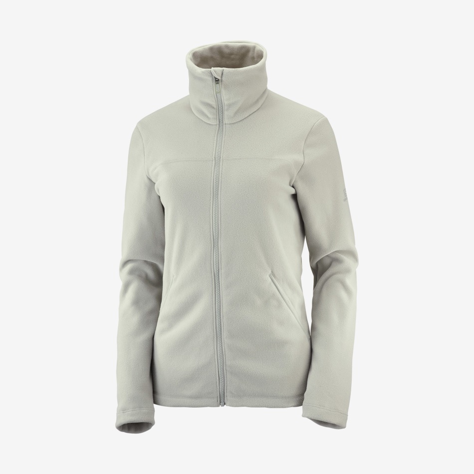 womens_full_zip_midlayer_jacket_essential_cosy_fleece_wrought_iron.jpg Women's Full Zip Midlayer Jacket Essential Cosy Fleece Wrought Iron - Image 1