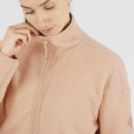 Women's Full Zip Midlayer Jacket Snowshelter Teddy Sirocco-Heather - Image 5