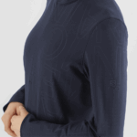Women's Half Zip Midlayer Jacket Essential Lightwarm Night Sky-He - Image 3