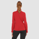 Women's Half Zip Midlayer Jacket Essential Lightwarm Red Chili - Image 2