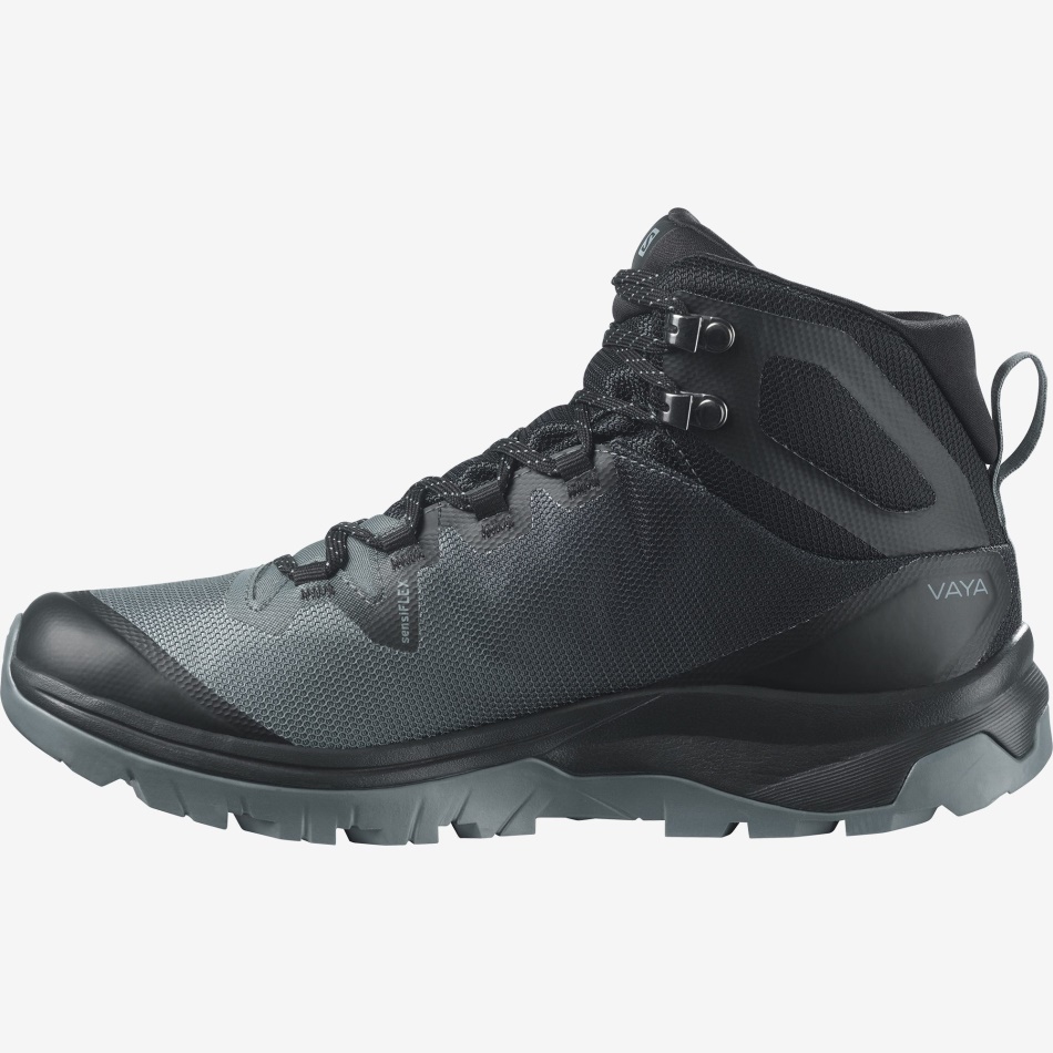 Women's Hiking Boots Vaya Mid Gore-Tex Stormy Weather-Black-Trooper - Image 5