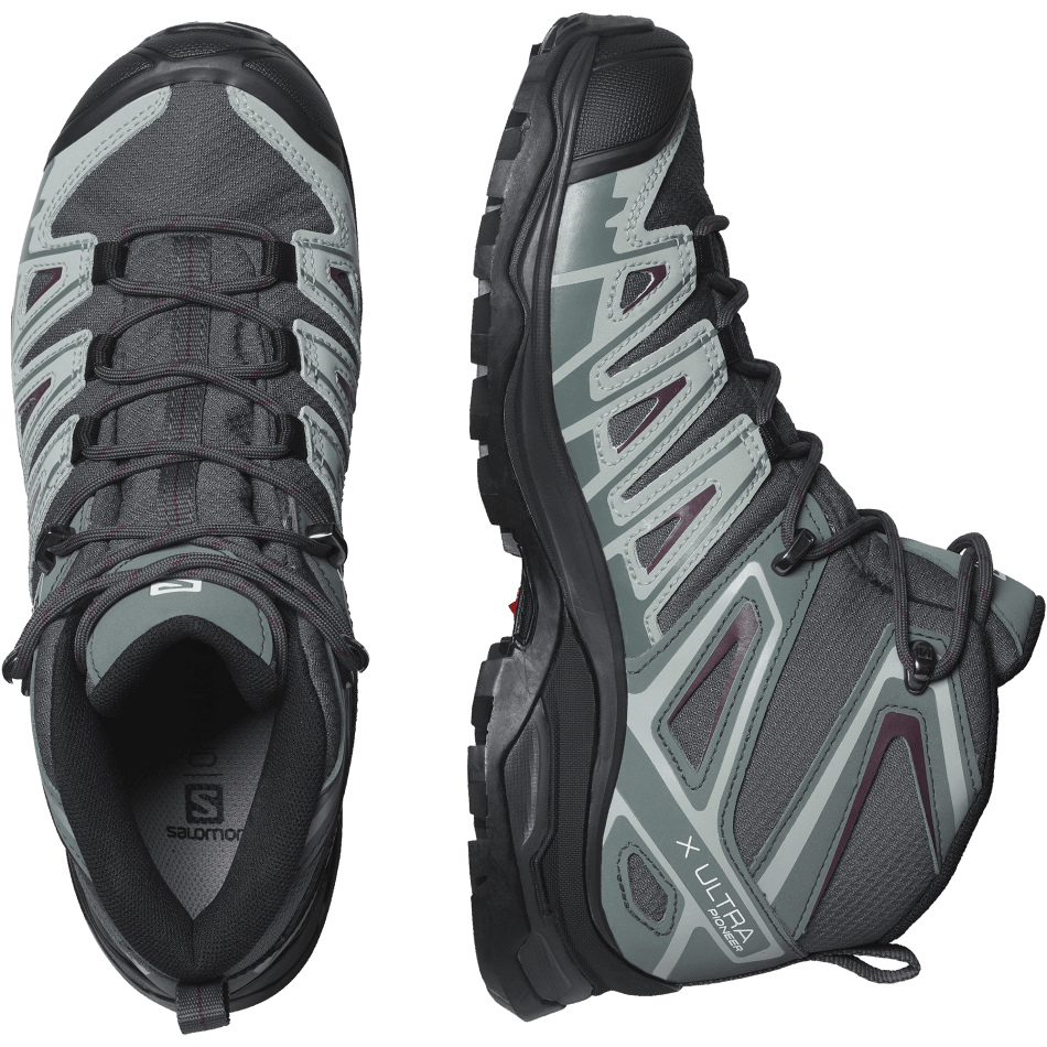 Women's Hiking Boots X Ultra Pioneer Mid Climasalomon™ Waterproof Ebony-Weather - Image 6