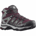 Women's Hiking Boots X Ultra Pioneer Mid Climasalomon™ Waterproof Magnet-Green - Image 2