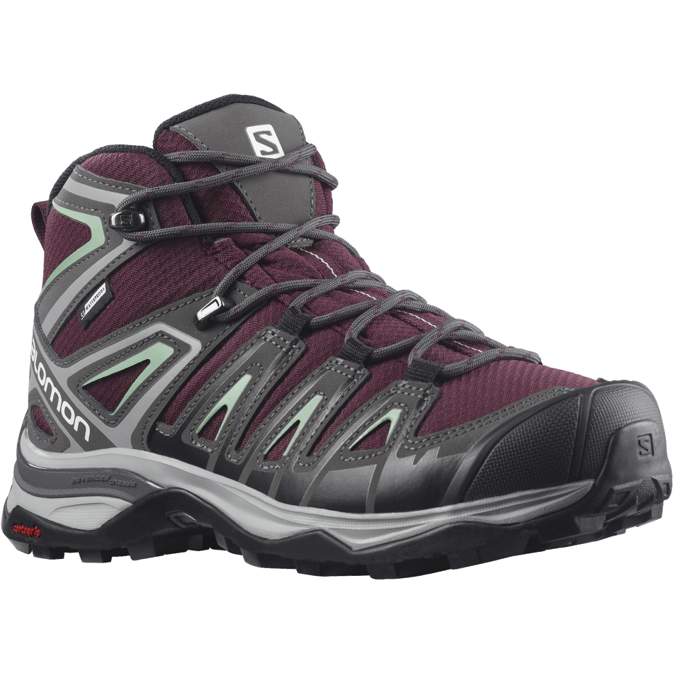 Women's Hiking Boots X Ultra Pioneer Mid Climasalomon™ Waterproof Magnet-Green - Image 2
