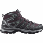 Women's Hiking Boots X Ultra Pioneer Mid Climasalomon™ Waterproof Magnet-Green