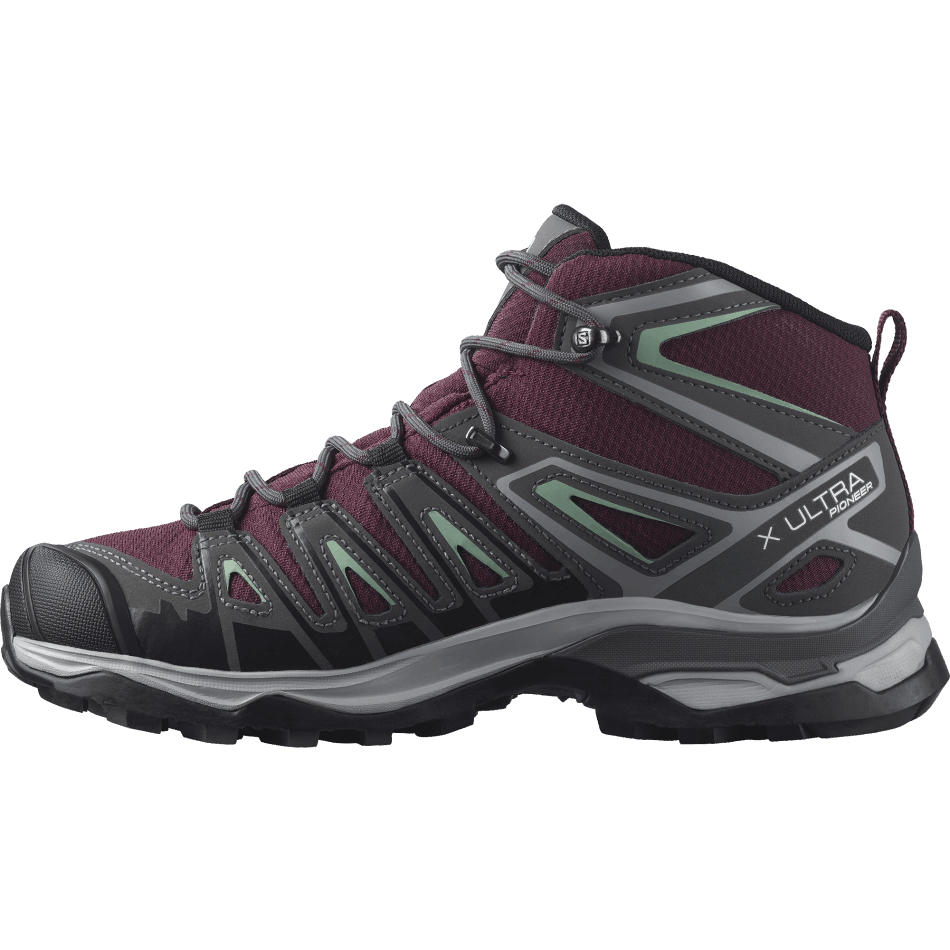 Women's Hiking Boots X Ultra Pioneer Mid Climasalomon™ Waterproof Magnet-Green - Image 5