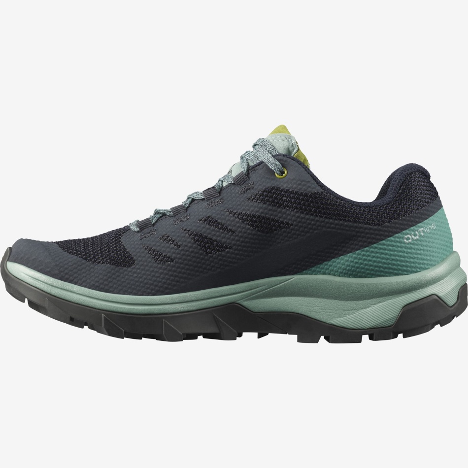 Women's Hiking Shoes Outline Gore-Tex Trellis-Navy Blazer-Guacamole - Image 5