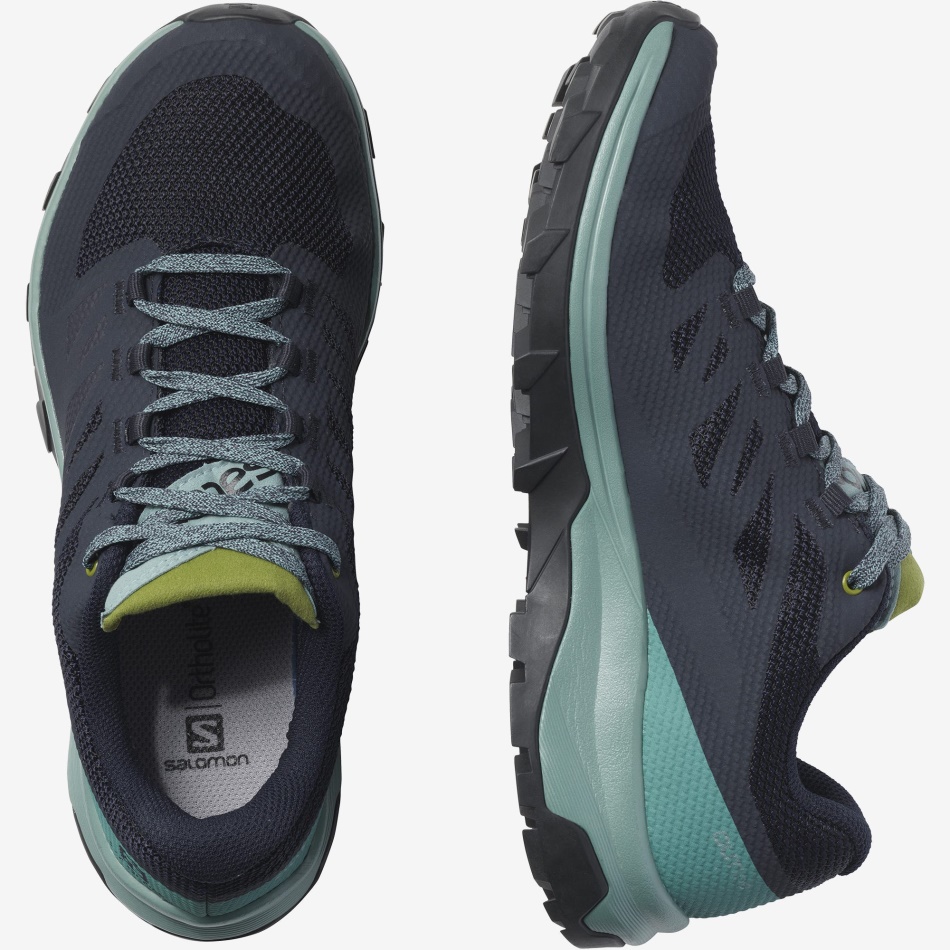 Women's Hiking Shoes Outline Gore-Tex Trellis-Navy Blazer-Guacamole - Image 6
