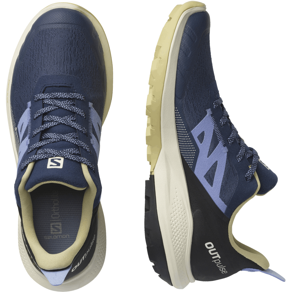 Women's Hiking Shoes Outpulse Gore-Tex Mood Indigo-Green-Easter Egg - Image 6
