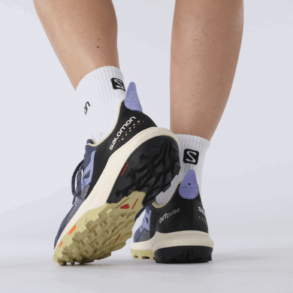 Women's Hiking Shoes Outpulse Gore-Tex Mood Indigo-Green-Easter Egg - Image 7