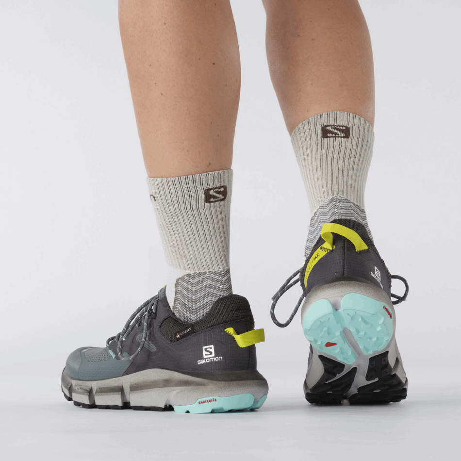 Women's Hiking Shoes Predict Hike Gore-Tex Stormy Weather-Ebony-Turquoise - Image 8