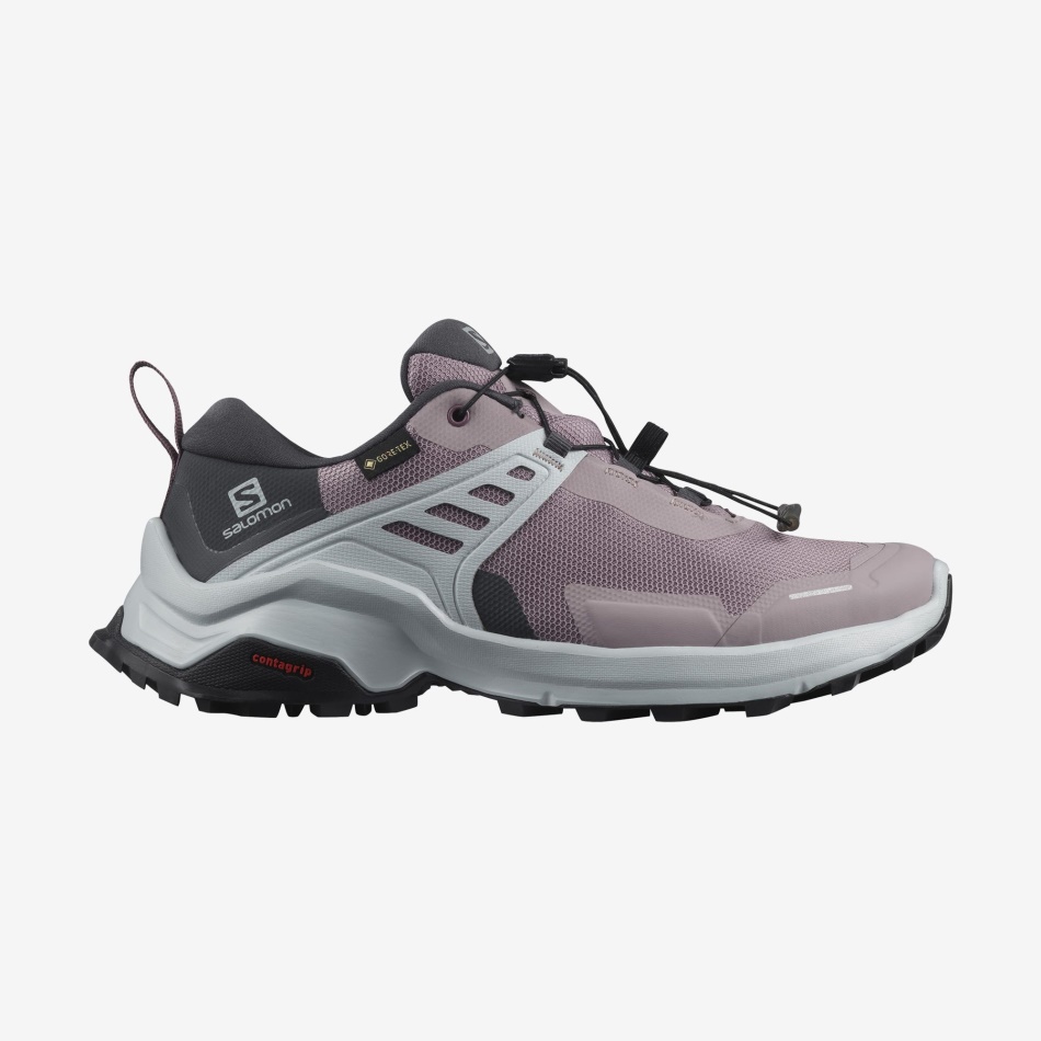 Women's Hiking Shoes X Raise Gore-Tex Quail-India Ink-Flint - Image 1
