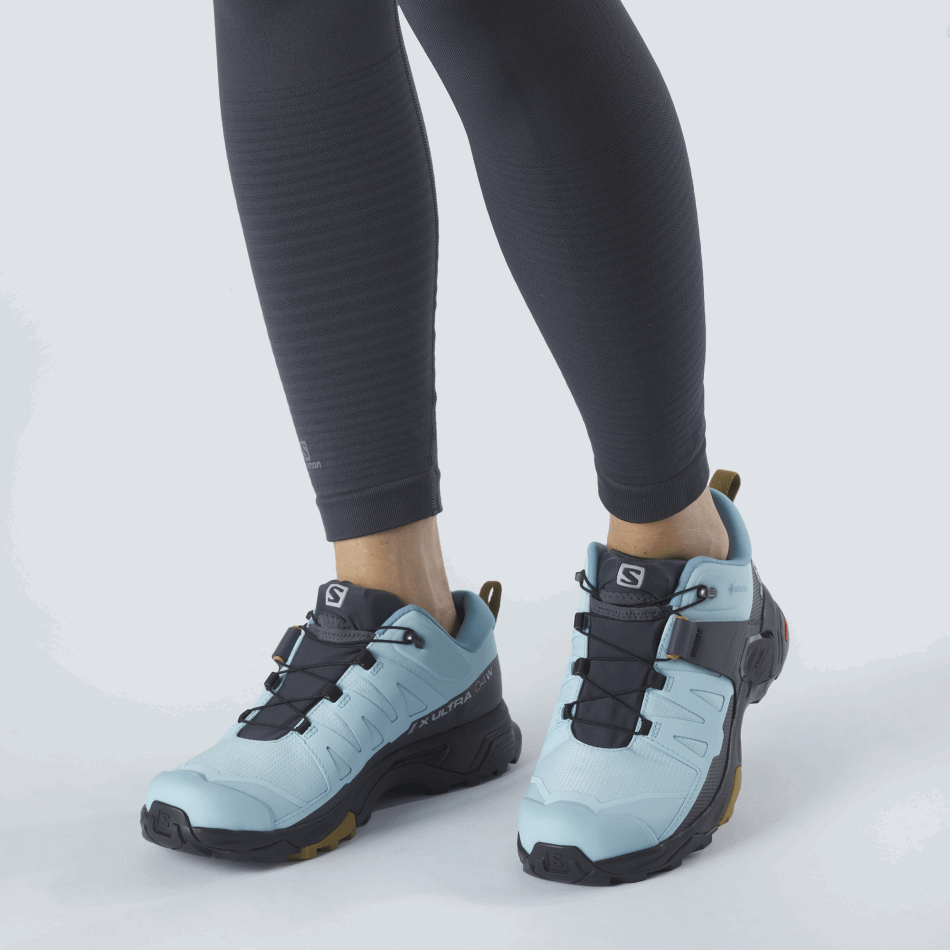 Women's Hiking Shoes X Ultra 4 Gore-Tex Crystal Blue-Black-Cumin - Image 7