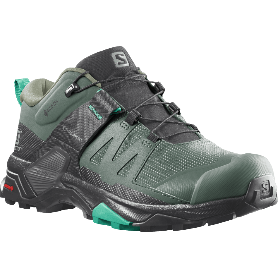 Women's Hiking Shoes X Ultra 4 Gore-Tex Duck Green-Black-Mint Leaf - Image 2