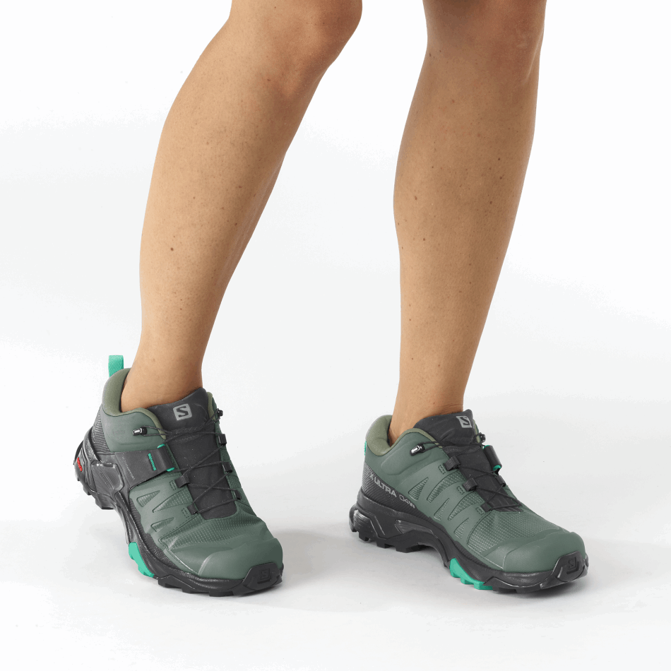 Women's Hiking Shoes X Ultra 4 Gore-Tex Duck Green-Black-Mint Leaf - Image 7