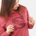 Women's Hooded Pullover Outlife Logo Summer Earth Red - Image 4