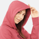 Women's Hooded Pullover Outlife Logo Summer Earth Red - Image 5