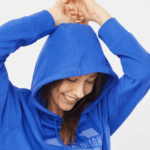 Women's Hooded Pullover Outlife Logo Summer Nautical Blue - Image 5