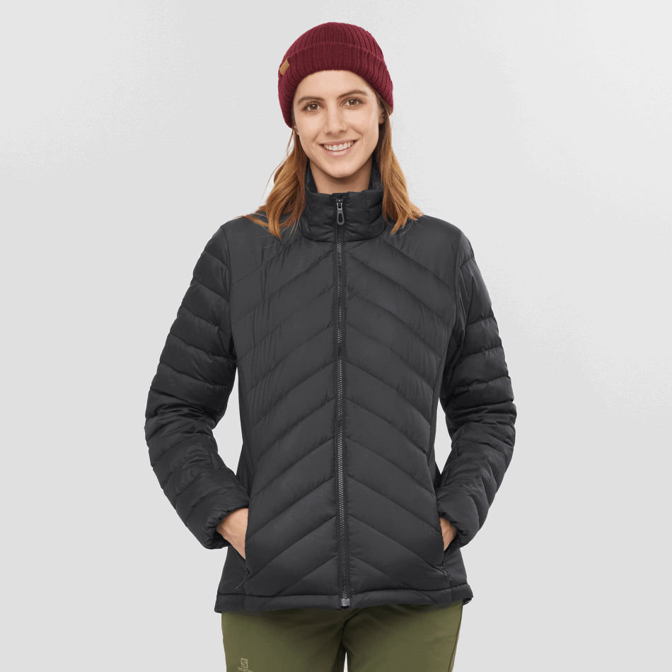 womens_insulated_jacket_essential_xwarm_down_black.png Women's Insulated Jacket Essential Xwarm Down Black - Image 1