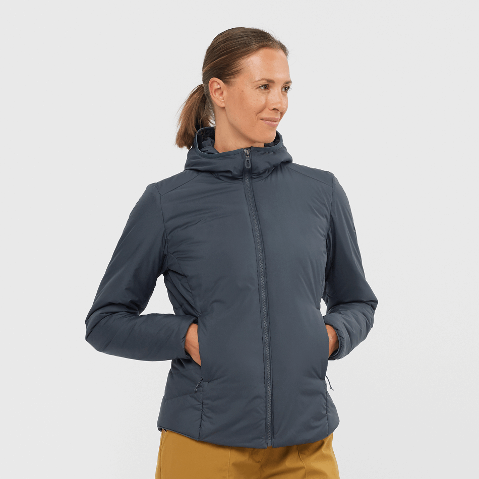 womens_insulated_jacket_hoodie_outrack_insulated_ebony.png Women's Insulated Jacket Hoodie Outrack Insulated Ebony - Image 1
