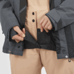 Women's Insulated Jacket Hoodie Proof Light Ebony - Image 3