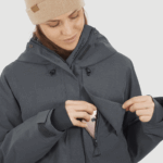 Women's Insulated Jacket Hoodie Proof Light Ebony - Image 4