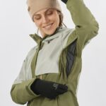 Women's Insulated Jacket Hoodie Proof Light Iron-Olive Night-Sirocco - Image 4