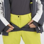 Women's Insulated Jacket Hoodie Slalom Evening Primerose-White-Ebony - Image 4