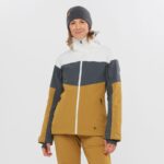 Women's Insulated Jacket Hoodie Slalom White-Ebony-Cumin - Image 2