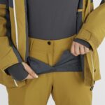 Women's Insulated Jacket Hoodie Slalom White-Ebony-Cumin - Image 4