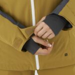 Women's Insulated Jacket Hoodie Slalom White-Ebony-Cumin - Image 6