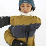Women's Insulated Jacket Hoodie Slalom White-Ebony-Cumin - Image 7