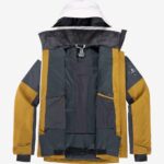 Women's Insulated Jacket Hoodie Slalom White-Ebony-Cumin - Image 8