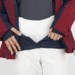 Women's Insulated Jacket Hoodie Slalom White-Night Sky-Pomegranate - Image 4
