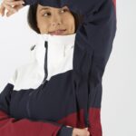 Women's Insulated Jacket Hoodie Slalom White-Night Sky-Pomegranate - Image 6