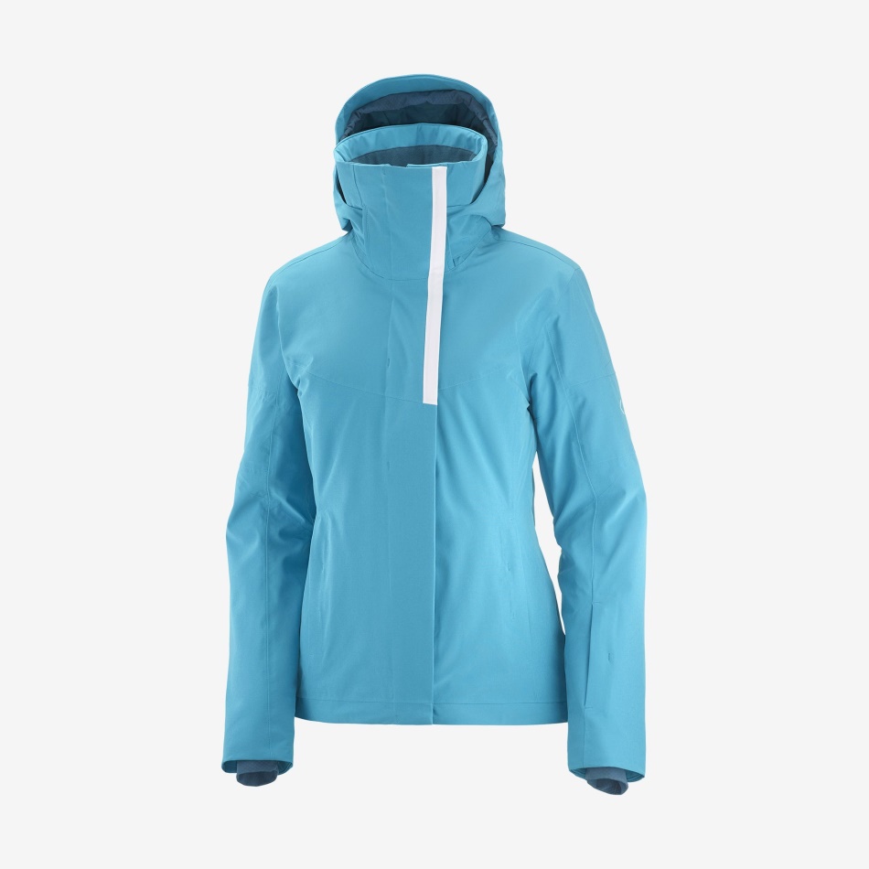 womens_insulated_jacket_hoodie_speed_barrier_reef_white.jpg Women's Insulated Jacket Hoodie Speed Barrier Reef-White - Image 1