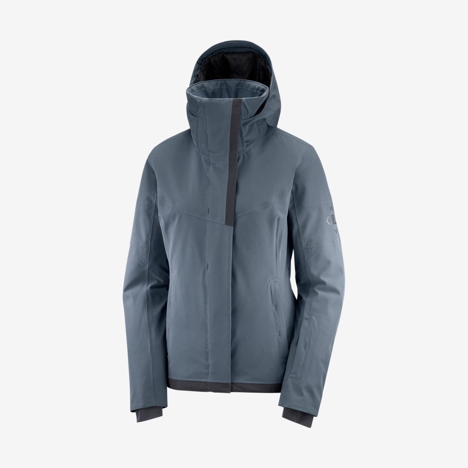womens_insulated_jacket_hoodie_speed_ebony_black.jpg Women's Insulated Jacket Hoodie Speed Ebony-Black - Image 1