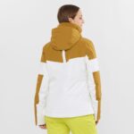 Women's Insulated Jacket Hoodie Speed White-Cumin-Evening Primerose - Image 3