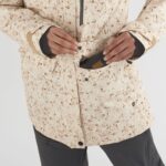 Women's Insulated Jacket Hoodie Stance Cargo Whisper White-Ao - Image 5