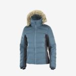 Women's Insulated Jacket Hoodie Stormcozy Mallard Blue-Ao-Ebony