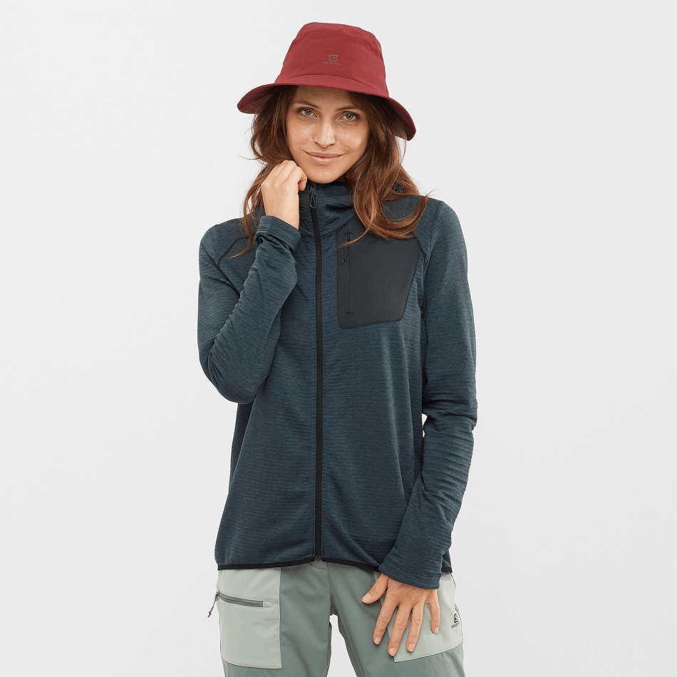 womens_midlayer_jacket_hoodie_essential_lightwarm_hooded_black.png Women's Midlayer Jacket Hoodie Essential Lightwarm Hooded Black - Image 1