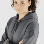 Women's Midlayer Jacket Hoodie Essential Warm Salomon Ebony-Heather - Image 5