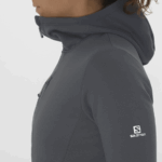 Women's Midlayer Jacket Hoodie Essential Xwarm Ebony - Image 8
