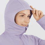 Women's Midlayer Jacket Hoodie Essential Xwarm Lavender Gray - Image 3
