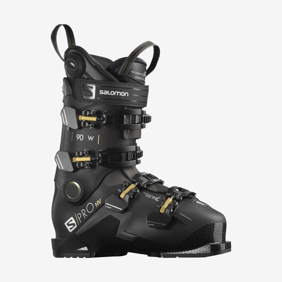 Women's On-Piste Boots S/Pro Hv 90 Ch Black-Belluga-Golden Glaw - Image 1
