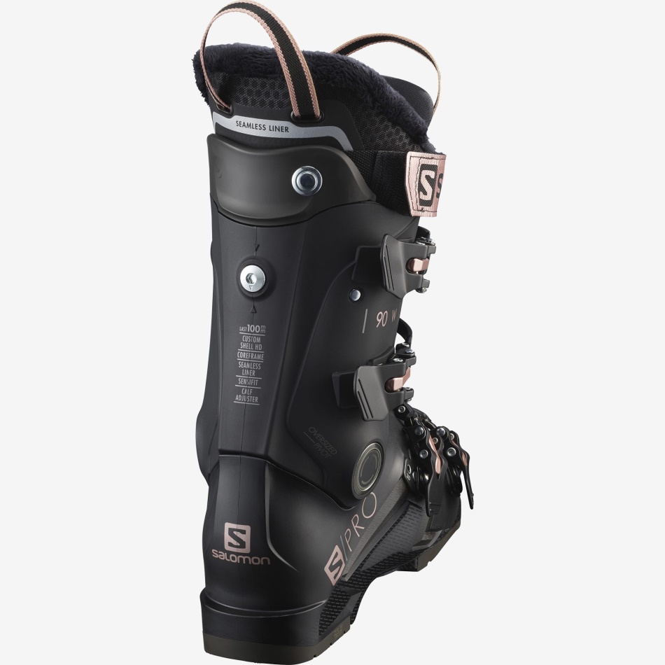 Women's On-Piste Skis S/Pro 90 Black-Rose Gold-Belluga - Image 2