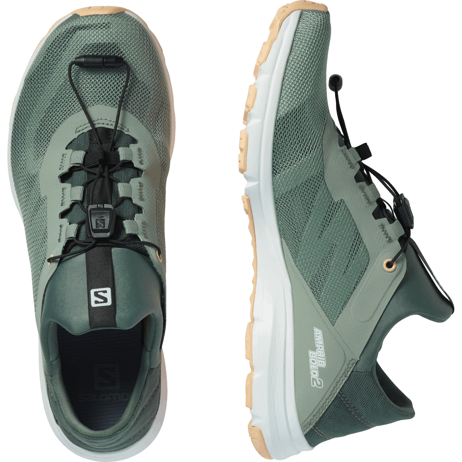 Women's Running Shoes Amphib Bold 2 Green Milieu-Green-Almond Cream - Image 6