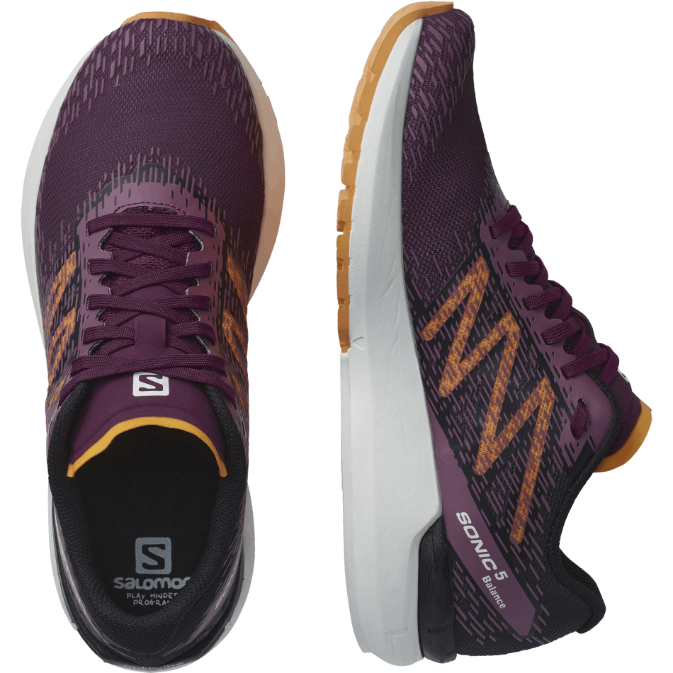 Women's Running Shoes Sonic 5 Balance Grape Wine-Black-Blazing Orange - Image 6