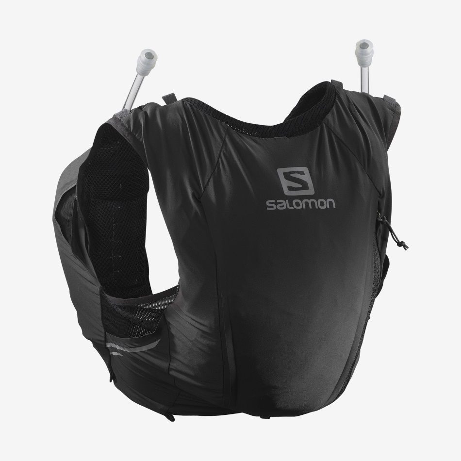 Women's Running Vest With Flasks Included Sense Pro 10 Black-Ebony - Image 1
